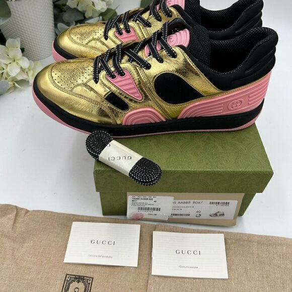 Women’s Gucci basket low top leather sneakers, size 40 made in Italy - Picture 8 of 11